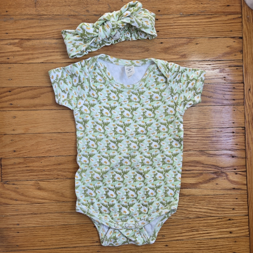 Kate Quinn Daisy Garden Baby Outfit | organic cotton 12-18 M